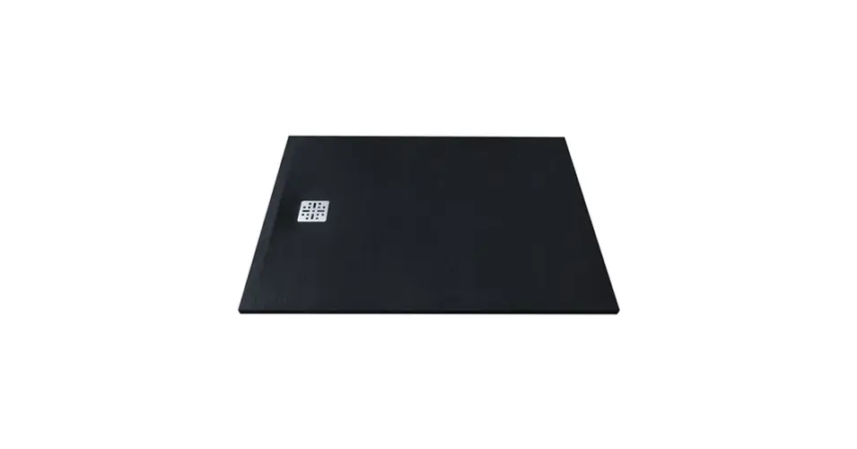 MARMY Dolomite zuhanytálca - 100×140 matt fekete (cavalli black) Akció